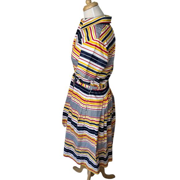 FRANCES VALENTINE Bella Dress Regatta Stripe Medium - Picture 11 of 13